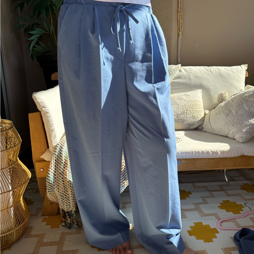 ASOS Light Blue Wide-Leg Pants